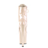 XTREME-1020 Plateau Stiefeletten Lack Nude | Pleaser