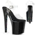 XTREME-808CHS Plateau Sandaletten Schwarz/Silber | Pleaser