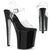 XTREME-808CRS Plateau Sandaletten Schwarz/Silber | Pleaser