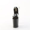 XTREME-808PYRS Plateau Sandaletten Schwarz mit bunten Nieten | Pleaser