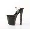 XTREME-808PYRS Plateau Sandaletten Schwarz mit bunten Nieten | Pleaser