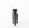 XTREME-808PYRS Plateau Sandaletten Schwarz mit bunten Nieten | Pleaser