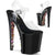 XTREME-808PYRS Plateau Sandaletten Schwarz mit bunten Nieten | Pleaser