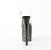 XTREME-808SPRS Plateau Sandaletten Schwarz Lack mit Nieten | Pleaser