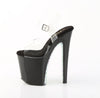 XTREME-808SPRS Plateau Sandaletten Schwarz mit Nieten | Pleaser
