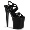 XTREME-872 Plateau Sandaletten in Schwarz | Pleaser