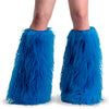 YETI-08 Beinstulpen Blau mit Kunstfell von DemoniaCult