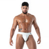 Weißer Zipped Latex Second Skin-Jockstrap von TOF Paris – Ansicht 3