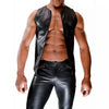 Schwarzes Fetish Tank Top mit markantem Reißverschluss von TOF Paris – Ansicht 7