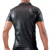 Schwarzes Fetish Tank Top mit markantem Frontreißverschluss von TOF Paris – Ansicht 7