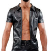 Schwarzes Fetish Tank Top mit markantem Frontreißverschluss von TOF Paris – Ansicht 3