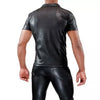 Schwarzes Fetish Tank Top mit markantem Frontreißverschluss von TOF Paris – Ansicht 8
